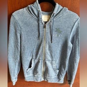 Roxy Zipper HoodieWashed Denim Blue XS